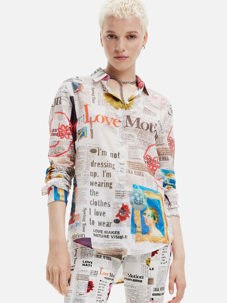 Desigual Newspaper Shirt