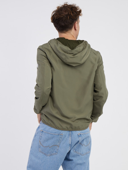 Jack & Jones Χακί Jack & Jones Ανδρικό ελαφρύ μπουφάν με κουκούλα Cali