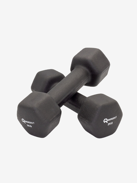 Worqout Neopren Dumbell 2kg Painted Dumbbell Set