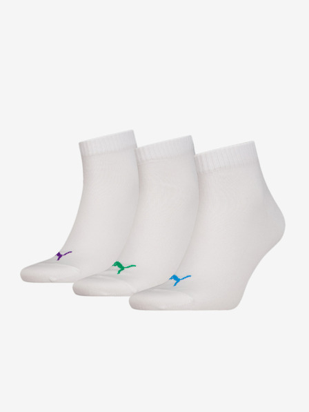 Puma Quarter Plain Set of 3 pairs of socks