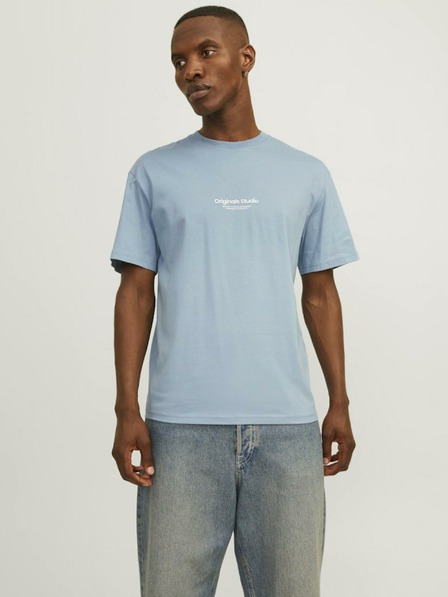 Jack & Jones Μπλε ανοιχτόχρωμο ανδρικό μπλουζάκι Jack & Jones Vesterbo